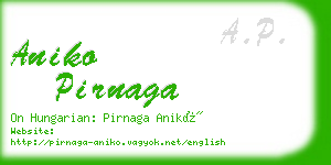 aniko pirnaga business card